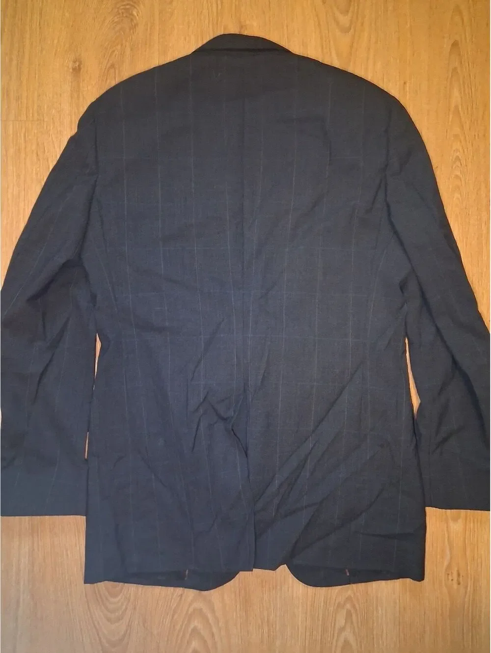 Hart Schaffner Marx 2 PC Suit 40L 30x32 Gray Virgin Wool